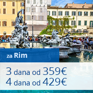 Montenegro Airlines - Aranžmani za Rim Montenegro Airlines - Aranžmani za Rim